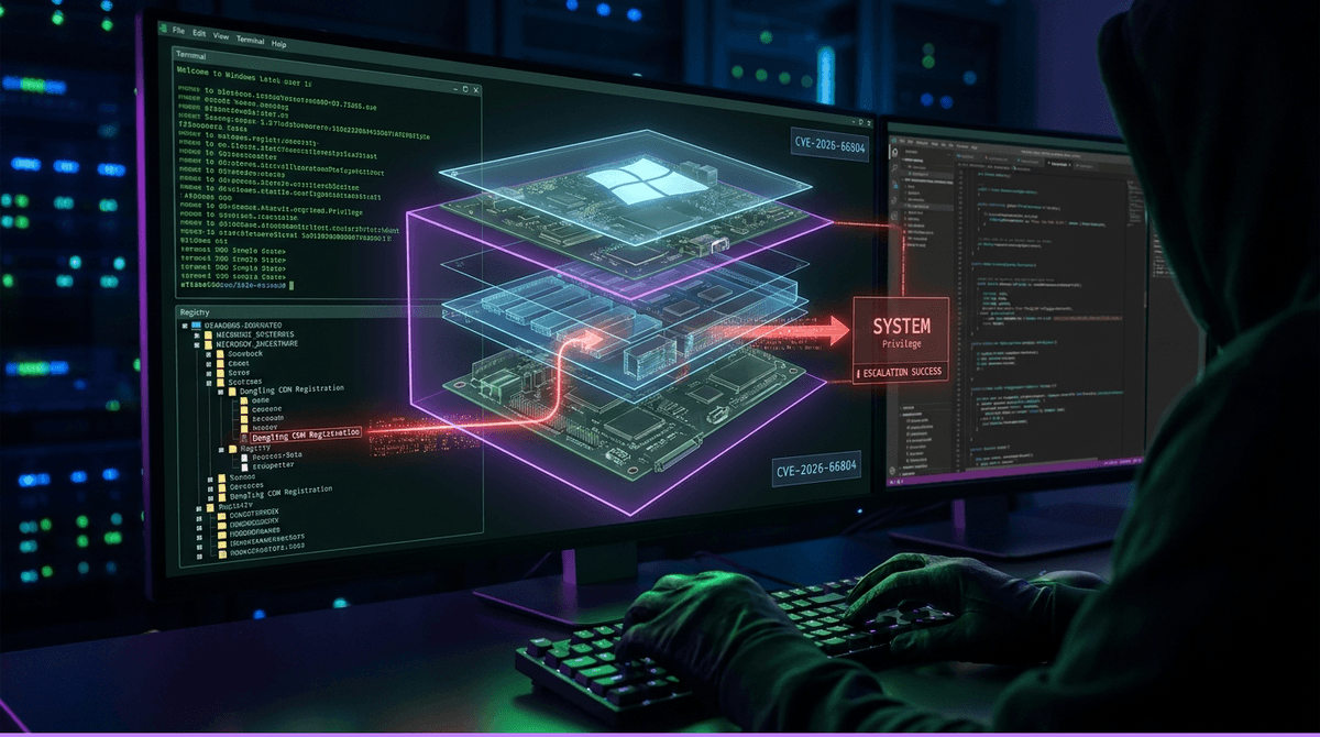 윈도우 COM 하이재킹 CVE-2026-66804, 죽은 등록정보가 SYSTEM이 된다