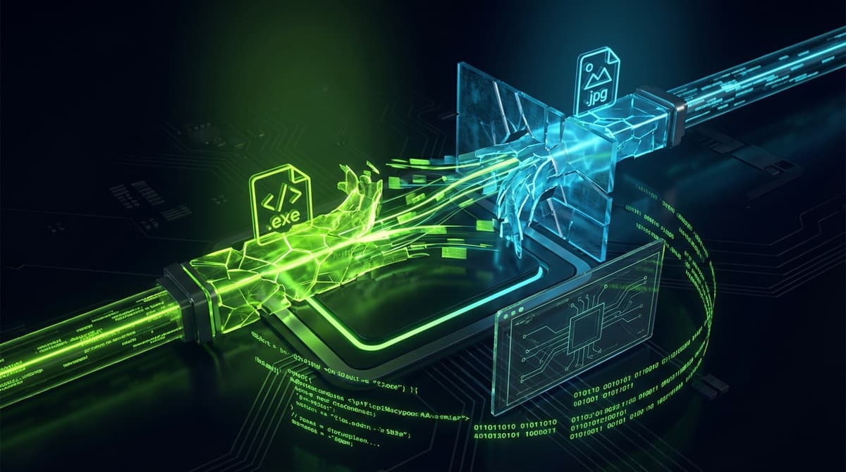 매직 바이트 조작: .exe를 .jpg로 위장하는 파일 헤더 공격 | T1036.008