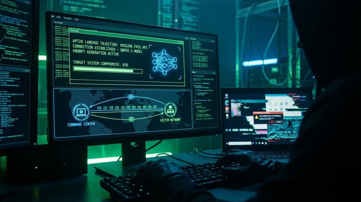 AI 악성코드 LAMEHUG: 284개 탈취 토큰으로 LLM을 무기화한 러시아 해커