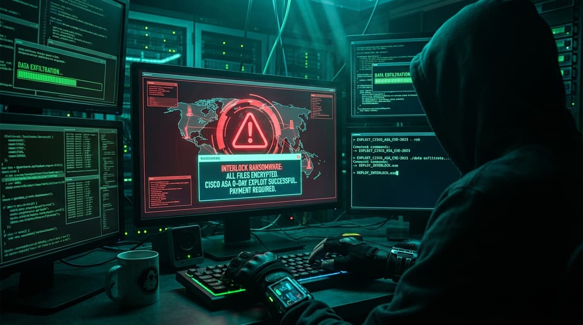 Interlock의 36일: Cisco 방화벽 제로데이로 기업 네트워크를 장악한 랜섬웨어 작전