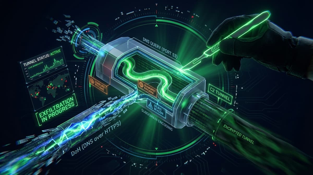 DNS 53번 포트의 이중생활: SUNBURST부터 OilRig까지, C2 터널이 되는 구조