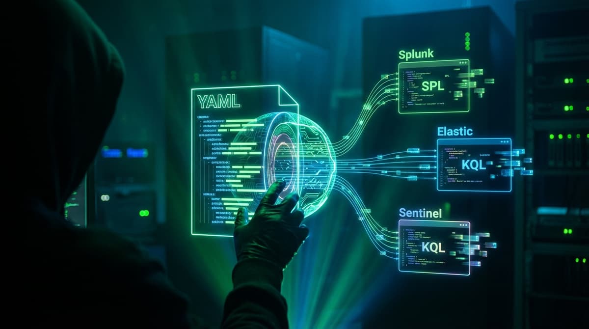 Sigma Rule의 내부 구조: 1개 YAML이 Splunk·Elastic·Sentinel에서 실행되는 원리