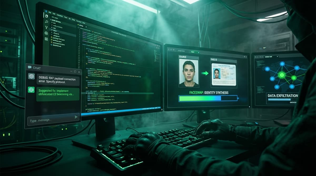 북한 해커의 AI 무기화: ChatGPT로 RAT를 디버깅하고 Faceswap으로 신분을 위조하는 조직