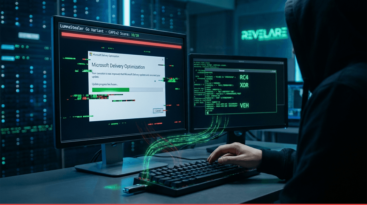 LummaStealer Go 변종: Microsoft Update 위장 + 4중 회피로 EDR 우회