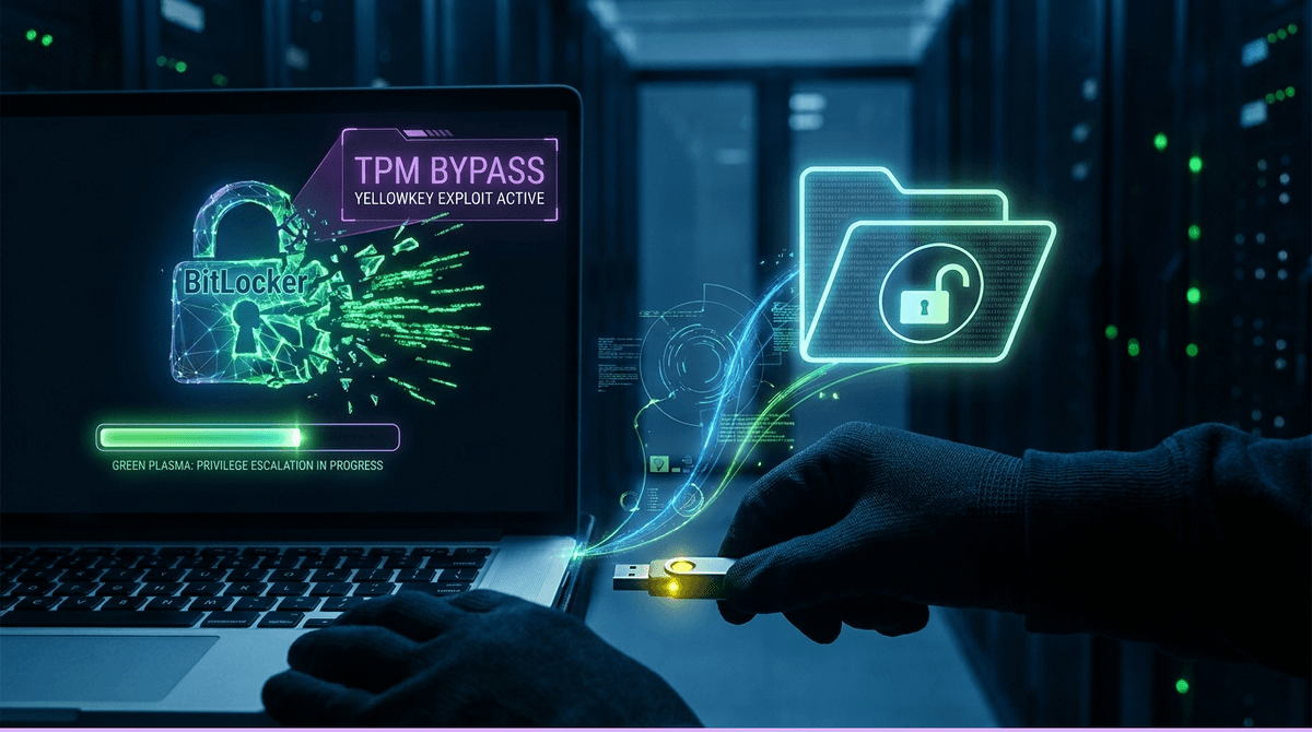 BitLocker 제로데이 YellowKey·GreenPlasma, PoC 공개 — TPM만 설정한 조직 직접 위협