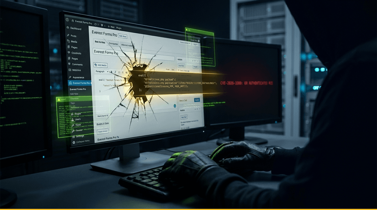CVE-2026-3300: Everest Forms Pro eval() 취약점, 2만 9천 건 공격 차단