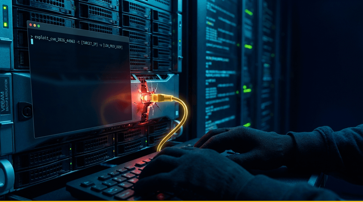 Veeam CVE-2026-44963: 도메인 계정 하나로 백업 서버 RCE, CVSS 9.4 긴급 패치