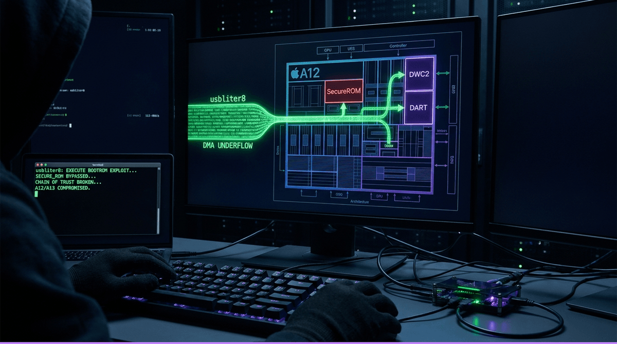 usbliter8: Apple A12·A13 SecureROM 패치 불가 익스플로잇과 신뢰 체인 붕괴 분석