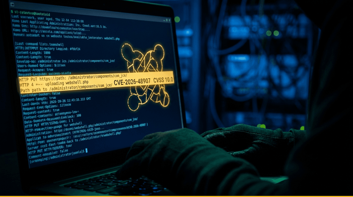 CVE-2026-48907: Joomla JCE 무인증 웹셸, CVSS 10.0 최고점 취약점 분석