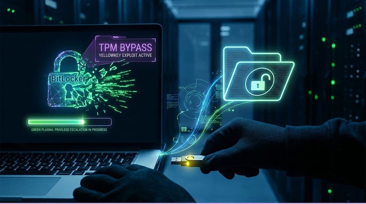 BitLocker 제로데이 YellowKey·GreenPlasma, PoC 공개 — TPM만 설정한 조직 직접 위협
